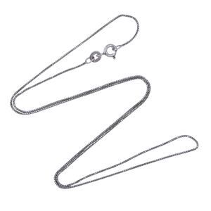 IBB Box Link Chain Necklace | India Vintage Sterling Silver 925 | 18"